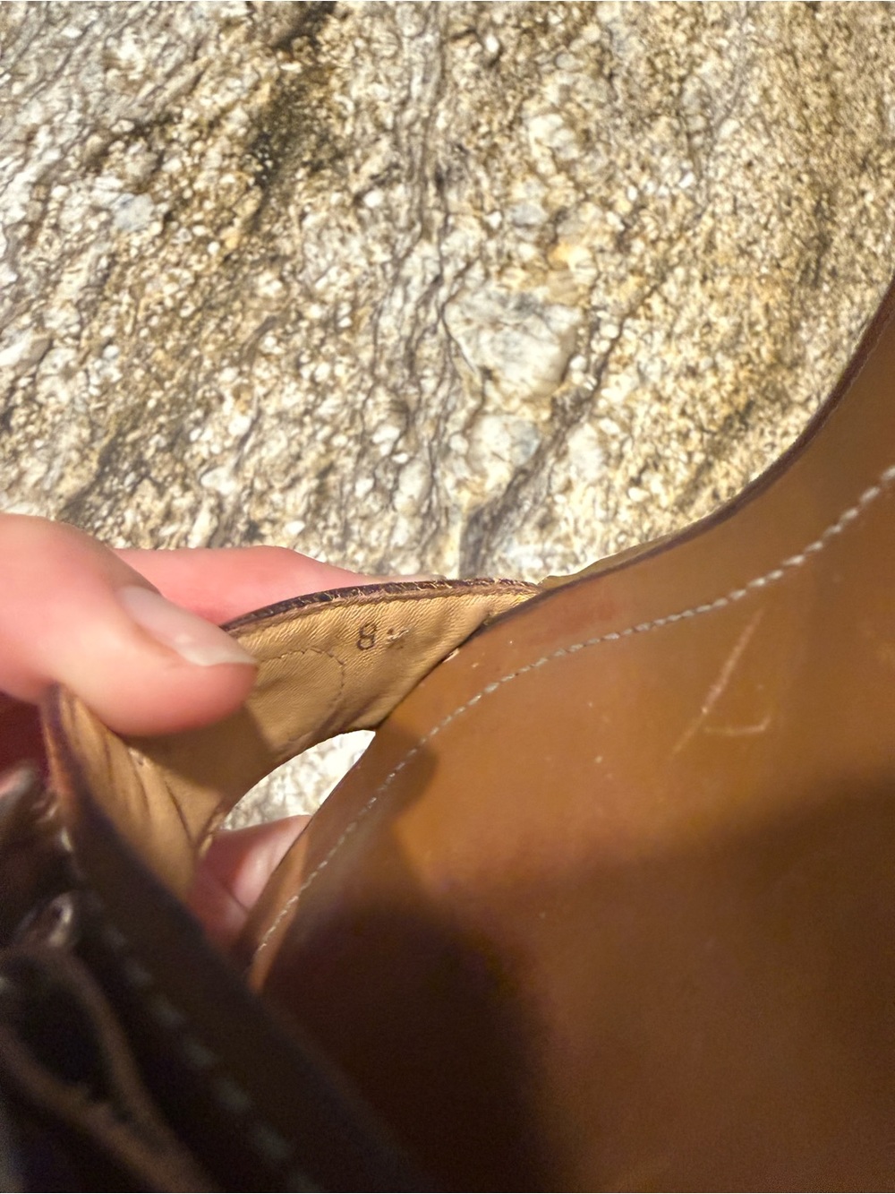Coach Brown Leather Buckle Slide Mules - Picture 6 of 6
